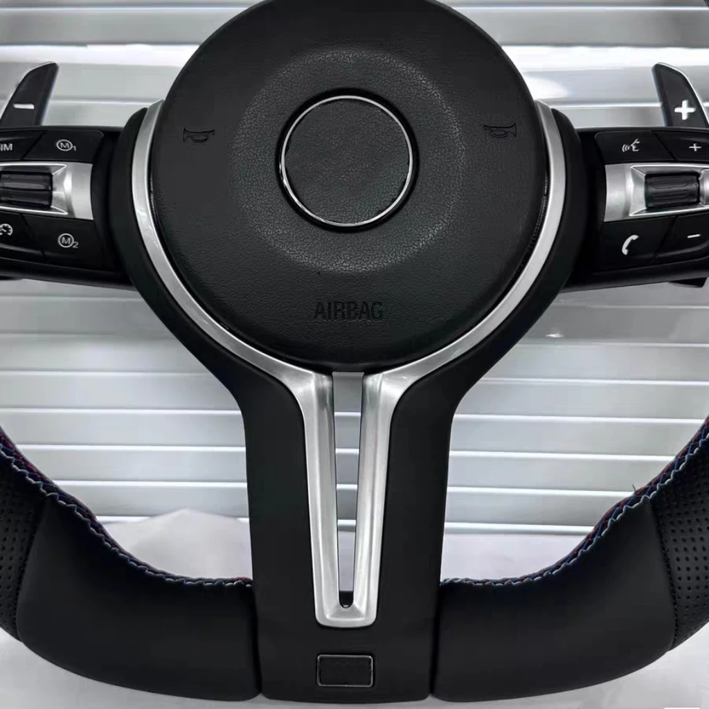 For BMW F30 F10 F11 F12 F31 F32 F33 F90 F91 F92 X3 X4 X5 M3 M5 M6 M8 M Sport Full Leather Button Frame Steering Wheel Assembly