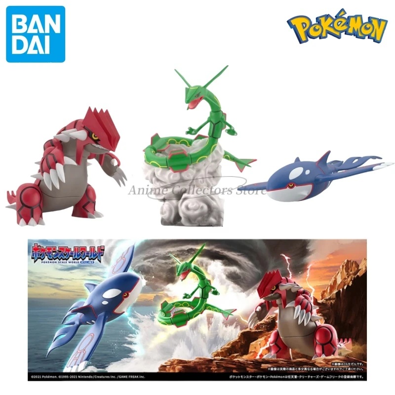 

Bandai Food Play Pokemon Scales World Hoenn Region Groudon Rei Karakura Kyogre Anime Action Figure Toy Collection Gift