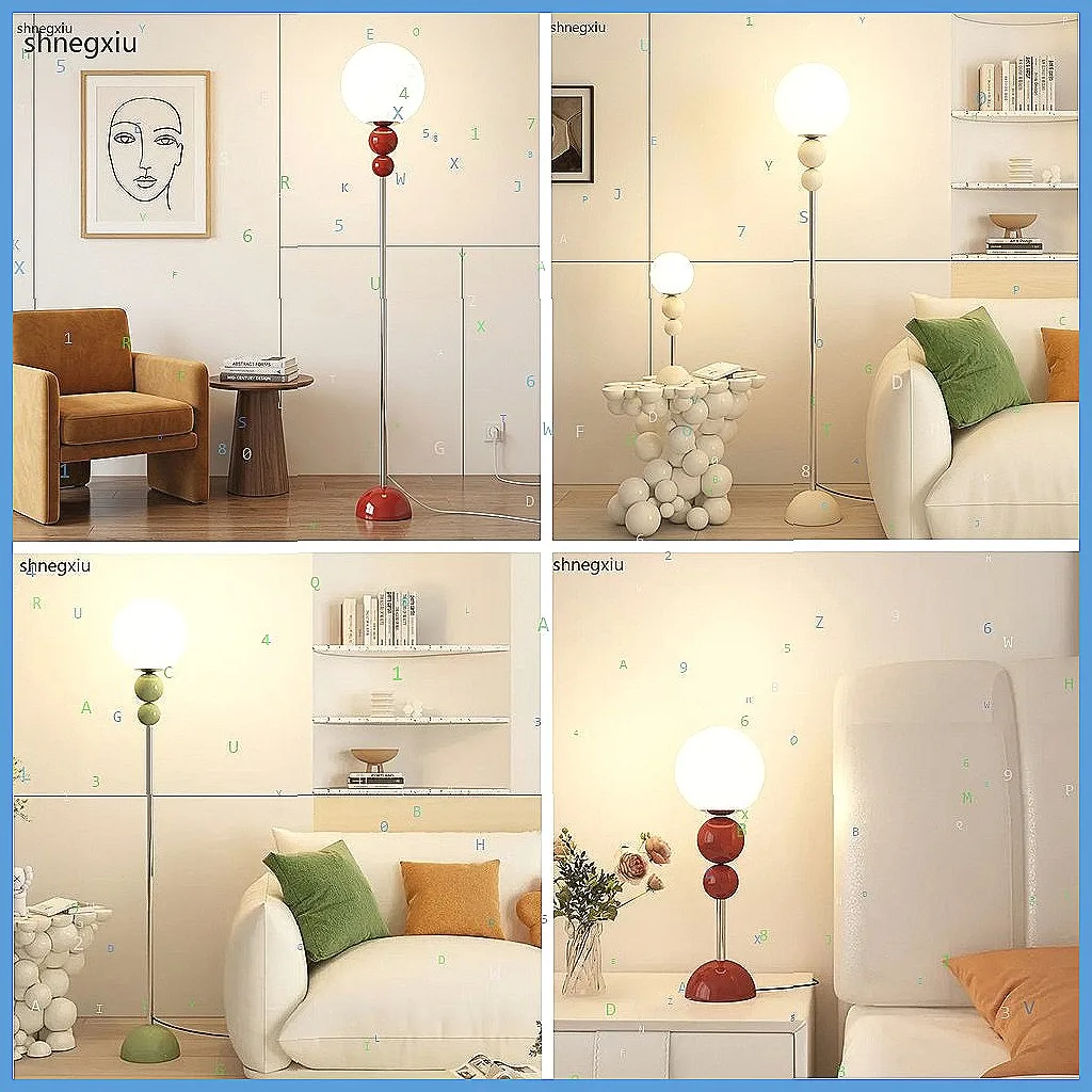Modern Mushroom Table Lamp, Cream Colorful Floor Lamp for Bedroom Living Room Sofa Bedside