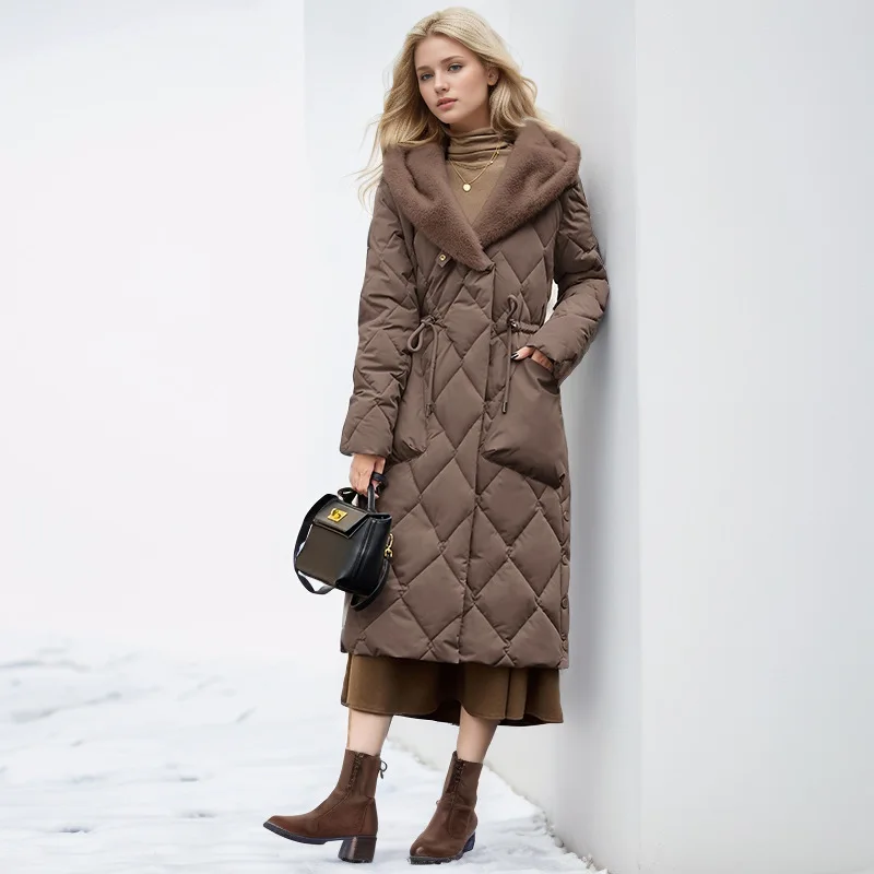 2026 Winter New Women's Clothing Solid Color Long-sleeved Cotton Jacket Women's Slim and Thin Temperament Versatile Fashion Coat
