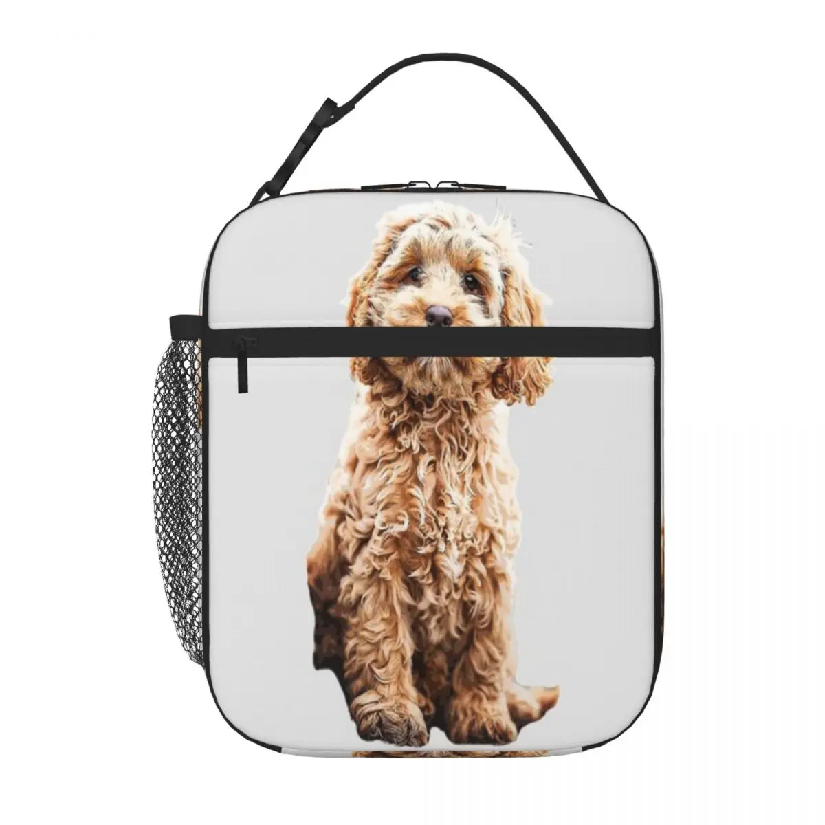 Bestselling Cockapoo Cavoodle Labradoodle Cute Puppy Dog- Poodle X Shoulder Style Lunch Handbag Car Travel Neoprene Lunch Bag