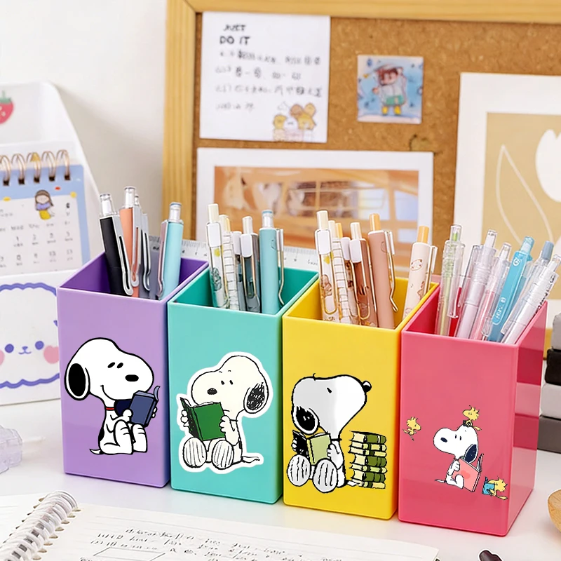 Snoopys Pen Holder Cartoon Anime Pattern Print Fashion Office Desk Accessories women men Stationery Pencil Organize Home Gift