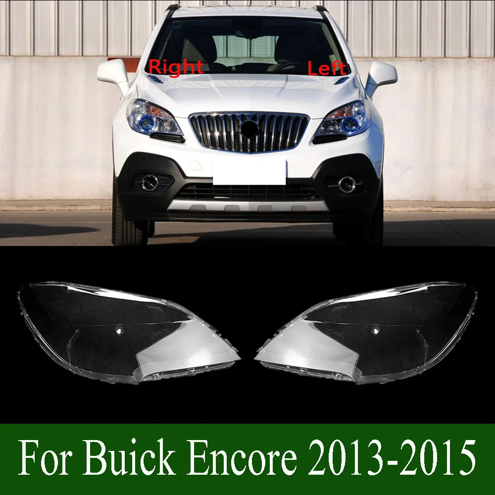 

Для Buick Encore 2013-2015 Penutup Lampu Depan Butik Transparan Lampshdade Lampu Kepala Cangkang из оргстекла Ganti Lensa Asli