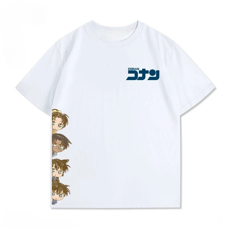 

Detective Conan Haiyuan Ai Monster Thief Kidd Anime Peripheral Short Sleeve Summer Loose Cotton Men's and Women's T-Shirt Sports