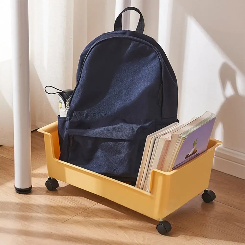 

Водонепроницаемый передвижной контейнер для хранения книг, 3 цвета, полипропиленовый Прочный Контейнер для хранения с шкивом, вместительная сортировочная коробка для студентов