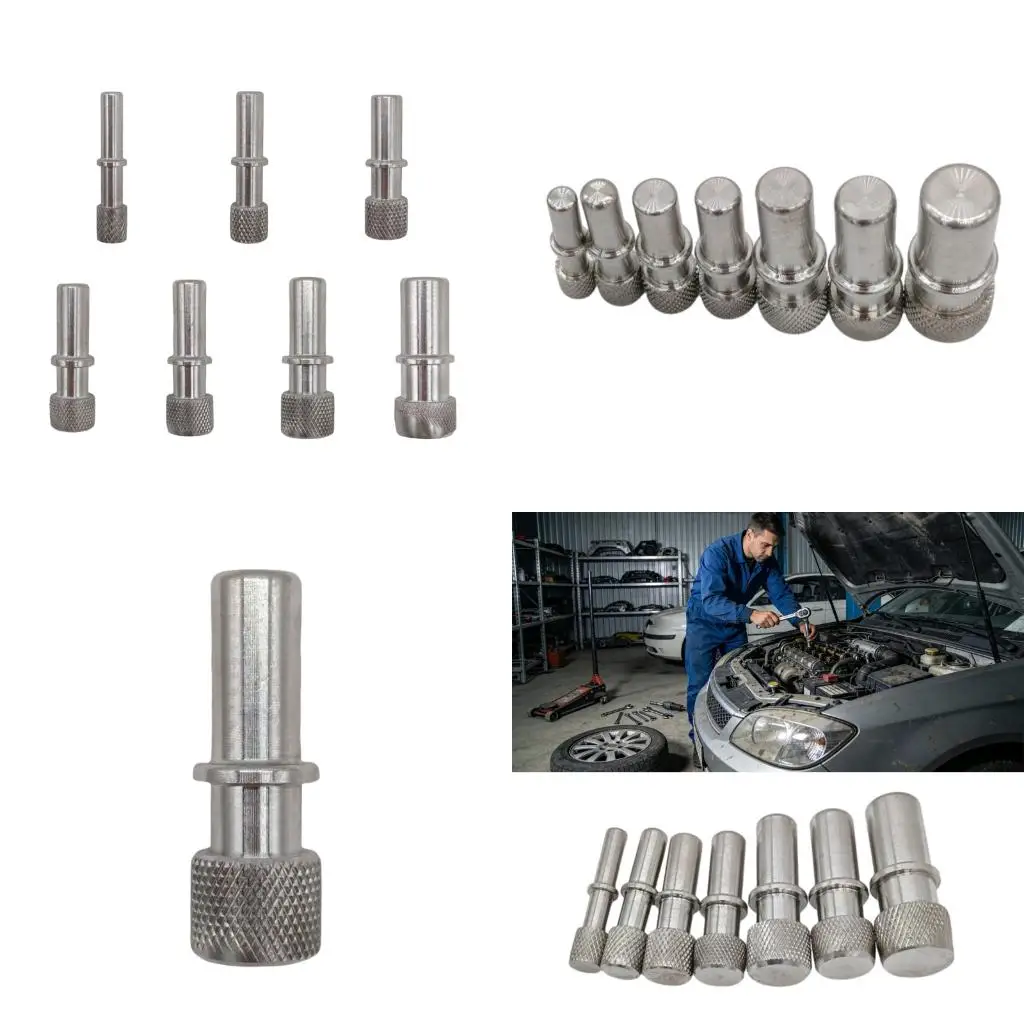 Metal Line Sealing Cap with Quick Insert Design, Stainless Steel Line Quick Connector for Vehicle Repair