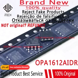 2pcs/lot Original OPA1612AIDR OPA1612A OPA1612 SOP8 Fever Audio Dual Operational Amplifier SMD IC 100% New and Genuine