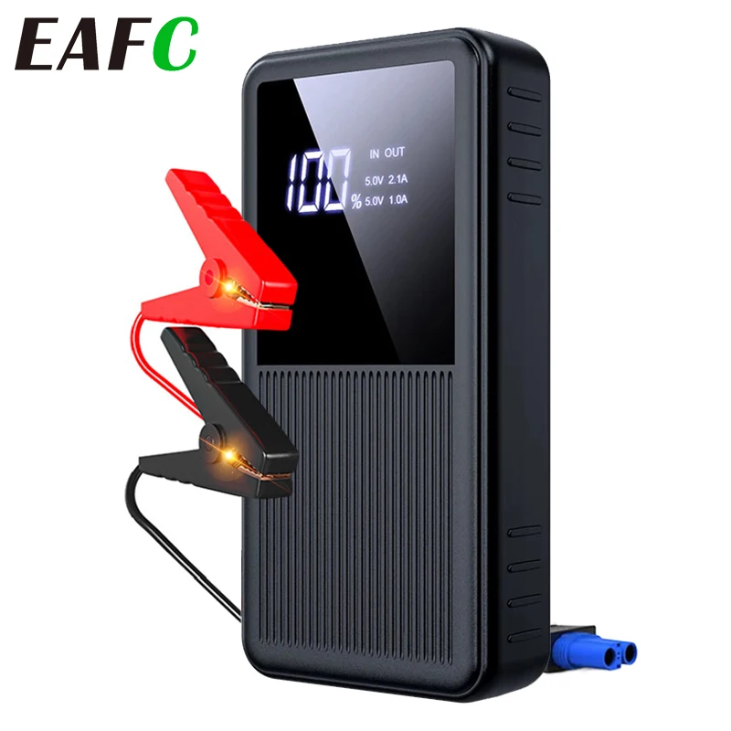 EAFC 12V Car Jump Starter Power Bank 600A Starting Device Diesel Petrol Car Battery Charger for Car Booster Buster PowerBank