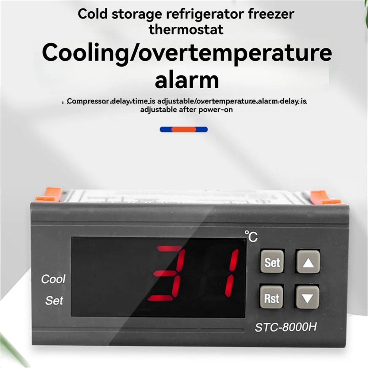 STC-8000H Meeres früchte Maschine Temperatur regelung Kühlhaus Schrank Thermostat einzelne Kühlung über Alarm 110v