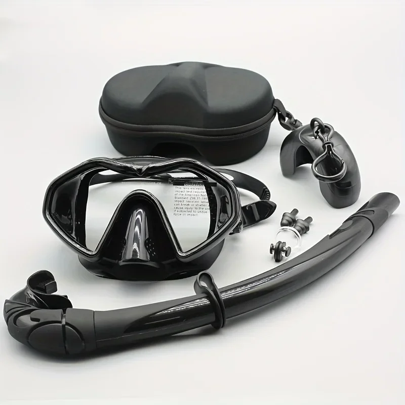 Professional Large Frame Diving Mask Adult, Silicone, Waterproof, Diving Mirror, Anti Fog, Easy Pinch Nose Design,buceo,스노클링 마스크