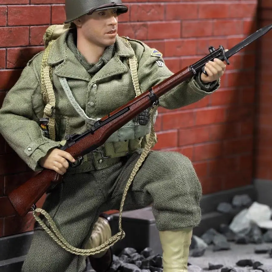 Spot Did Save Private Ryan Wwii Infantry Gunner Sniper 1/12 Cloth Clothes Mobile Handheld Model Exquisite Desktop Ornament