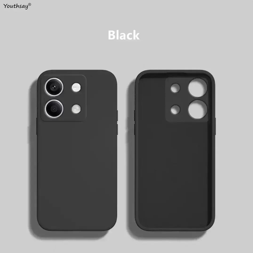 Casing ponsel Redmi Note 13 Pro, sarung HP silikon cair lembut TPU untuk Redmi Note 13 Pro