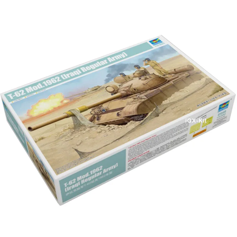 

Trumpeter 01548 1/35 Iraq T-62 T62 Mod 1962 Tank Military Children Toy Gift Plastic Assembly Building Model Kit