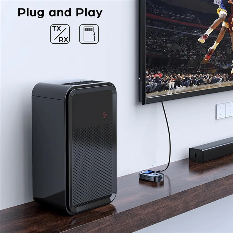 

Bluetooth Audio Receiver 2-In-1 Wireless Audio Adapter With LED Display 3.5Mm Aux Parts