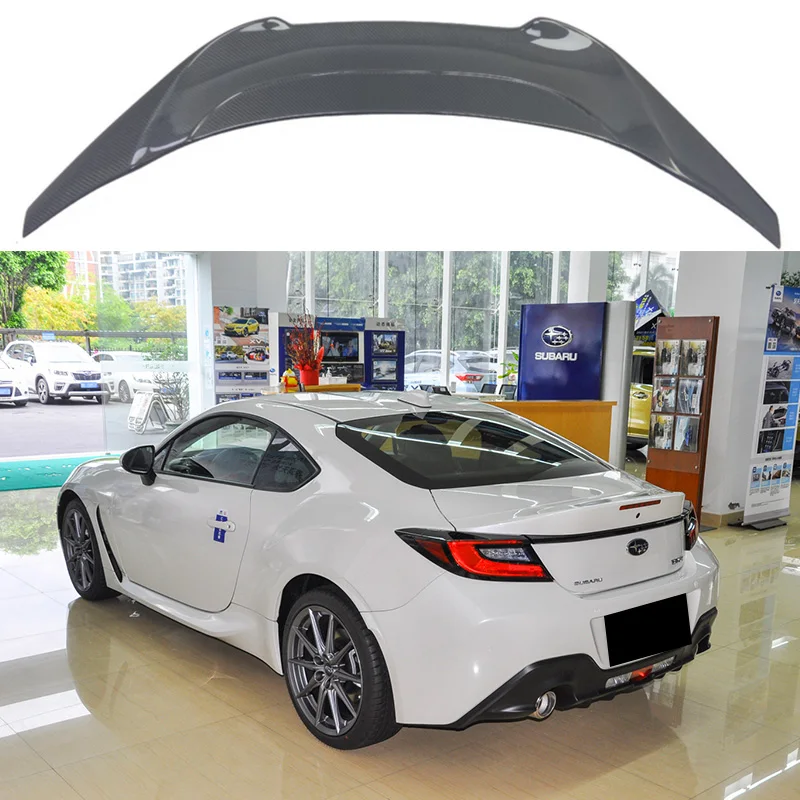 For NEW TOYOTA ZA86 GR86 Subaru BRZ V Style 2021 2022 2023 FRP/Real carbon fiber spoiler GR86 BRZ trunk lip splitter tuning