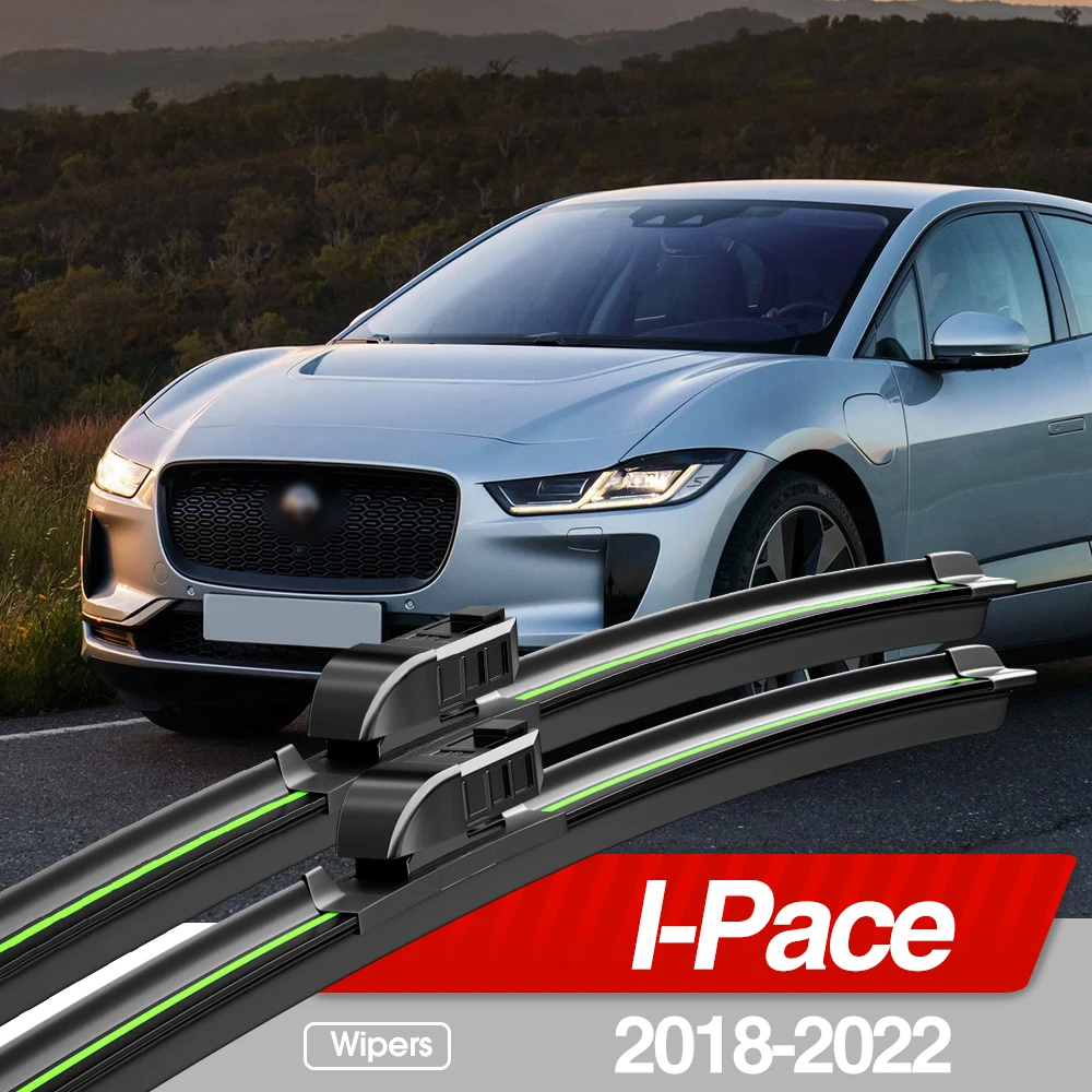 For Jaguar I-Pace I Pace X590 2018-2022 Front Windshield Wiper Blades 2pcs Windscreen Window Accessories 2019 2020 2021