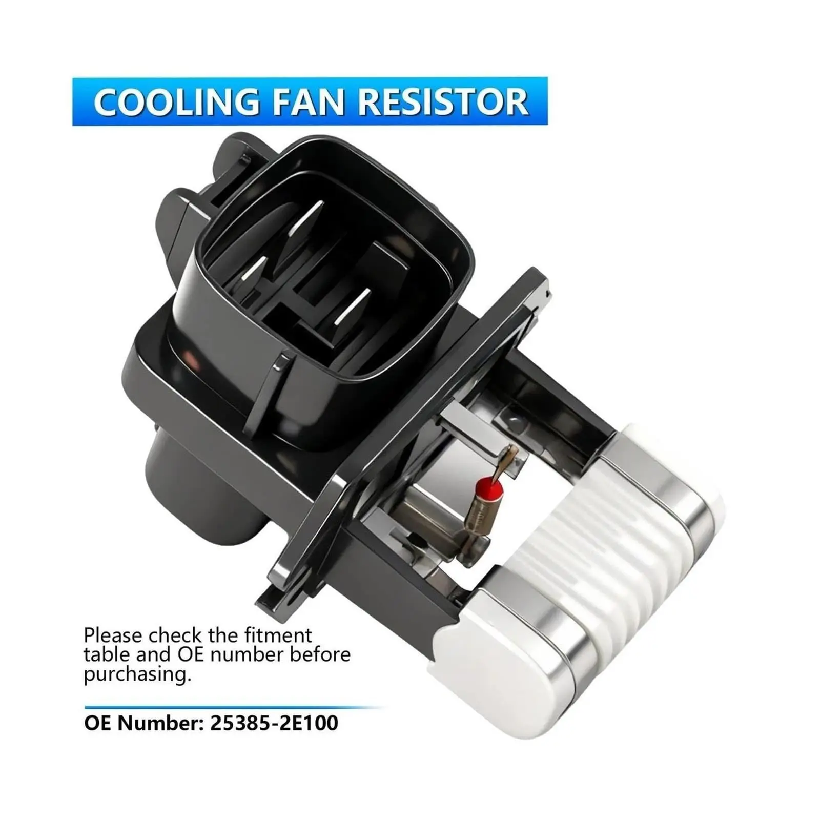 253852E100 Engine Cooling Fan Resistor for Hyundai Tucson Sonata for Kia Sorento Optima 25385-2E100