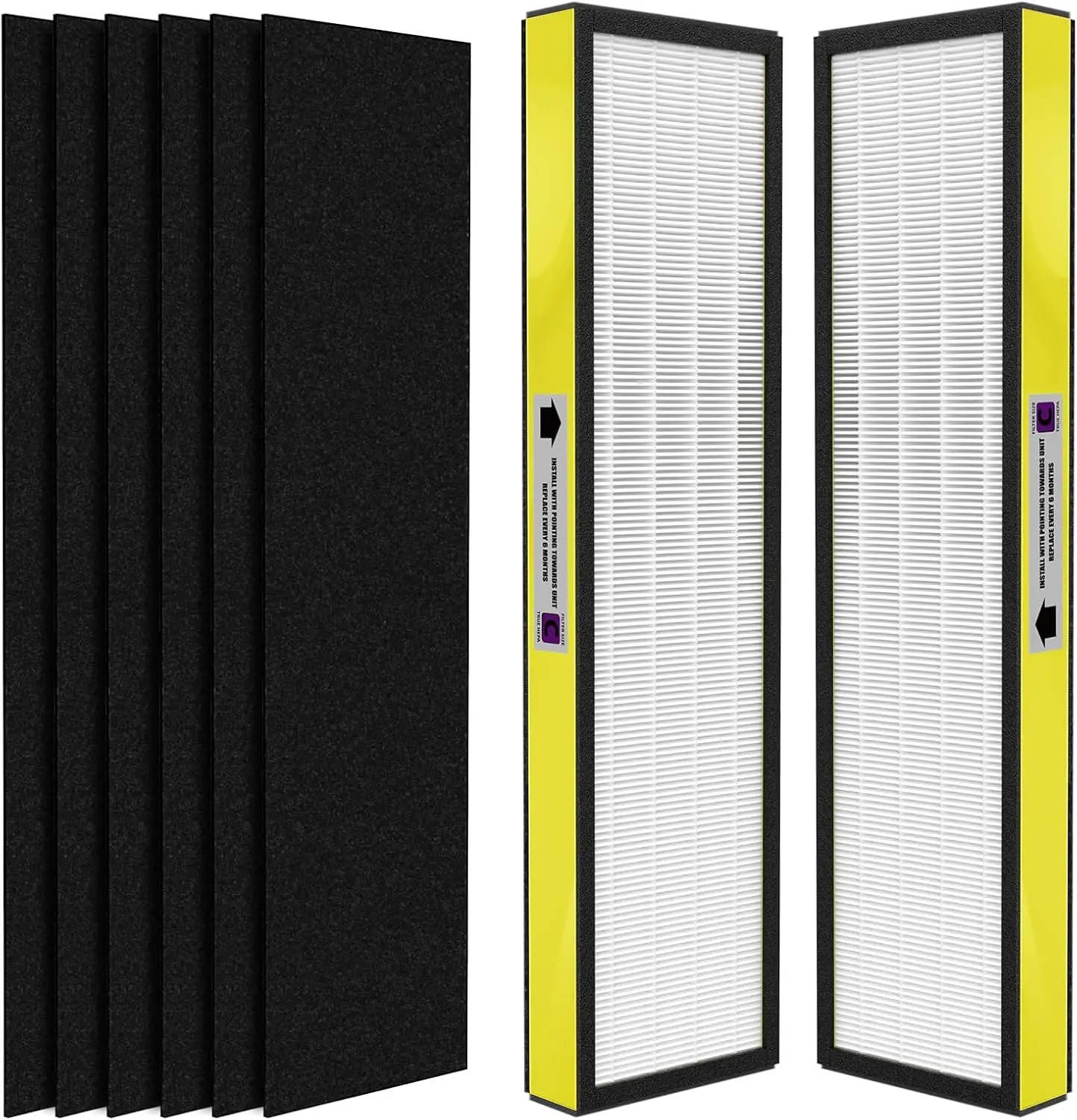 

2-Pack True FLT5000 FLT5250PT FLT5111 Replacement Filter C, Compatible with AC5000, AC5000E, AC5250PT, AC5350B, AC5350BCA, AC