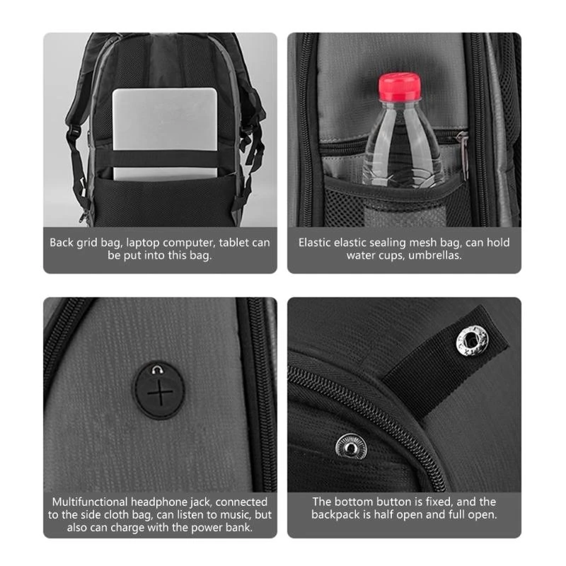 L4MD حقيبة ظهر للهواء 3 حقيبة صلبة مقاومة للماء حقيبة سفر حقيبة كتف محمولة حقيبة حمل ملحقات حقيبة بطارية بدون طيار