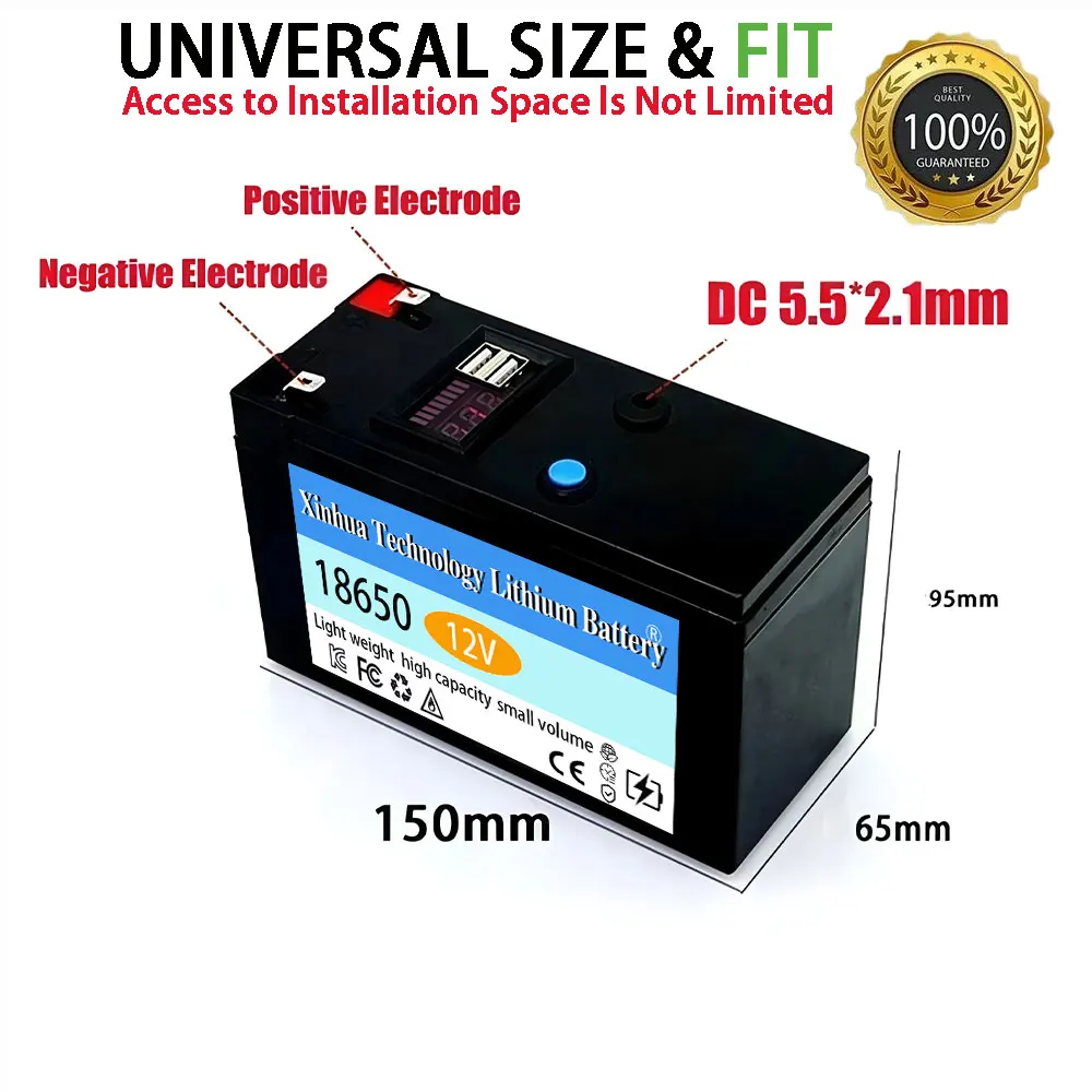 Литиевая батарея 12 В LiFePO4 4000 + глубокие циклы 18650 70 Ач встроенная BMS, для солнечных панелей, ИБП, детектора рыбы на каяках, электрическая w
