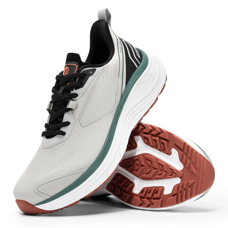 נעלי הליכה לגברים של Fitville נעלי ספורט בעיצוב רחב נעלי ריצה מרופדות לטניס עם תמיכה בקשת להקלה על דלקת כף הרגל