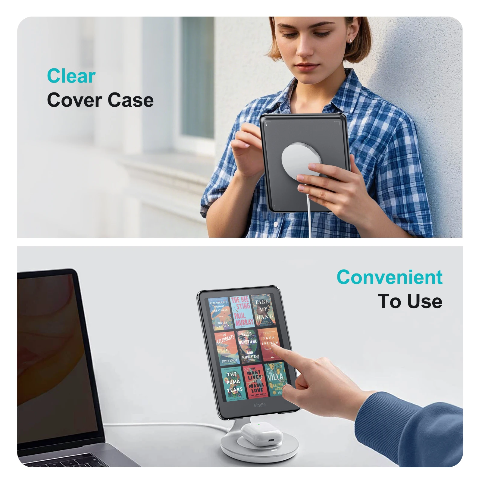 Magnetic Case for 7" Kindle Paperwhite Signature Edition 12th Gen 2024 Compatible with Magsafe Ultra Thin Hard PC Cover Shell