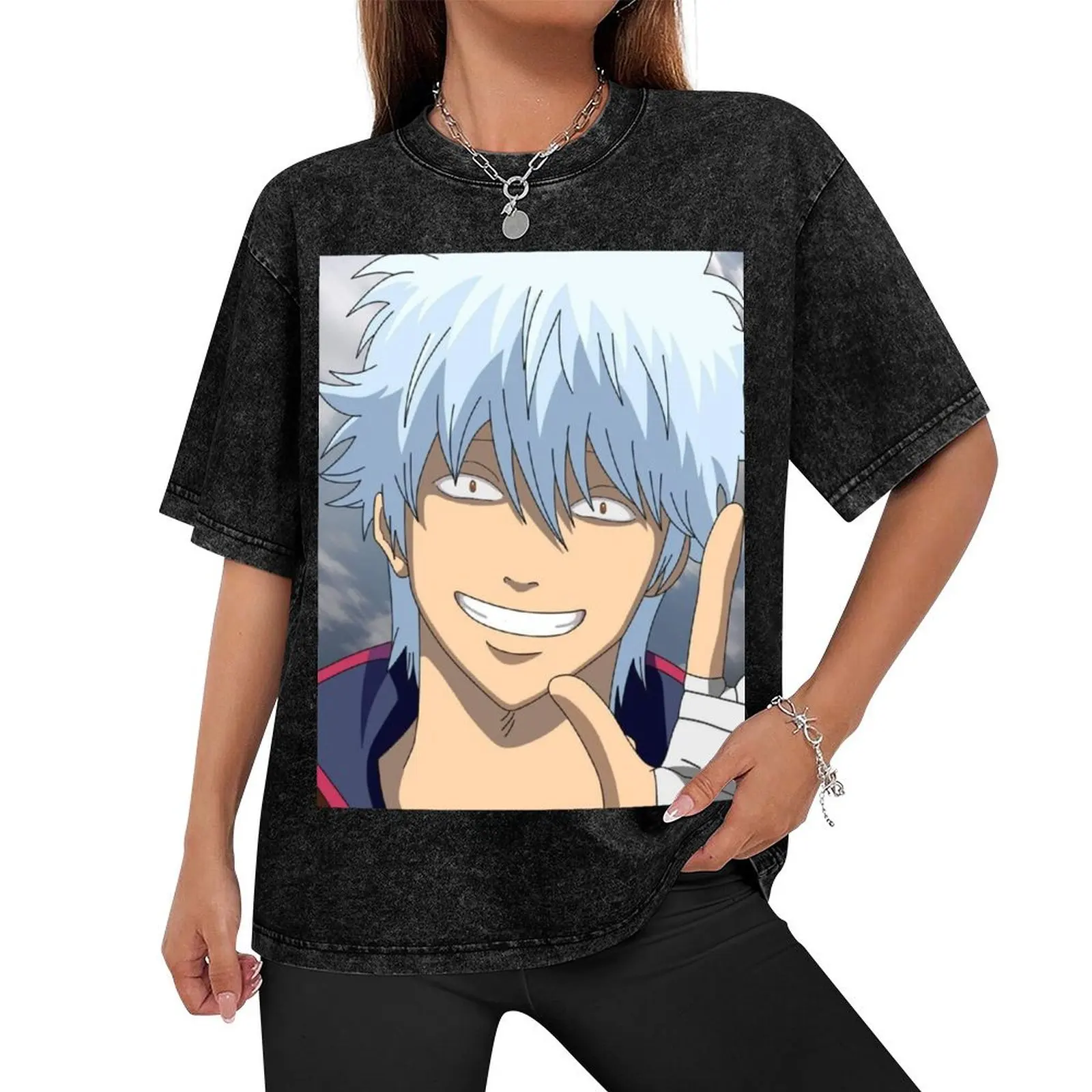 gintoki 3 T-Shirt new edition cute clothes man t shirt mens clothing