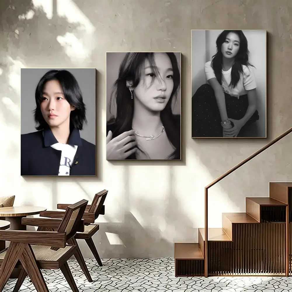 Actor K-Kim Go-eun Poster Decorative Wall Art Stickers Mural For Home Living Room Hallway Decor Gift
