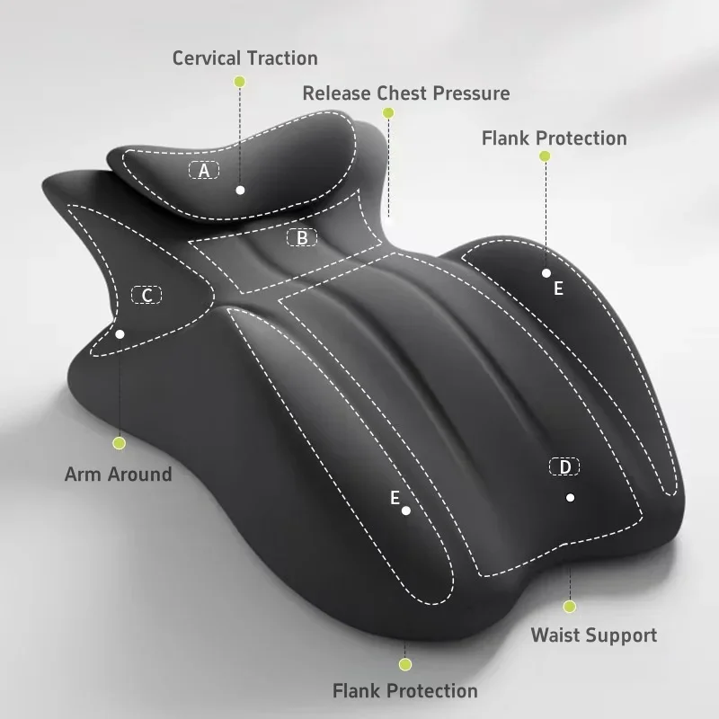 Multifunctional Bed Prone Lie Memory Foam Sleeping Pillow Varicose Cushion Ergonomics Waist Cervical Support Pillows  ﻿