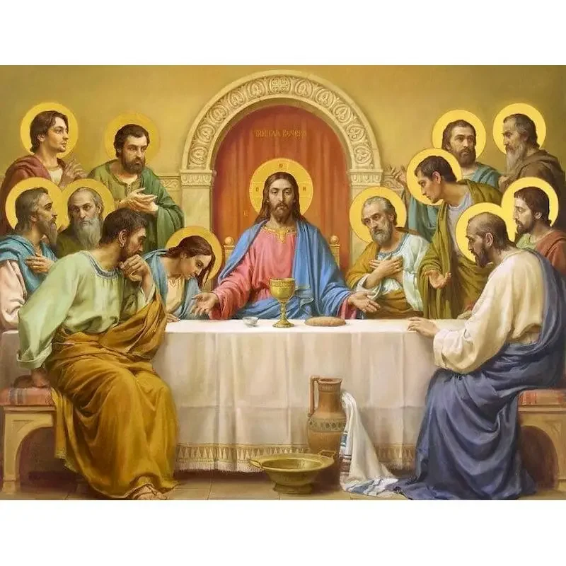 PhotoCustom Jesus Paint By Numbers Wall Art Picture Diy Idea Figure Classic Handmade Painting With Numbers
