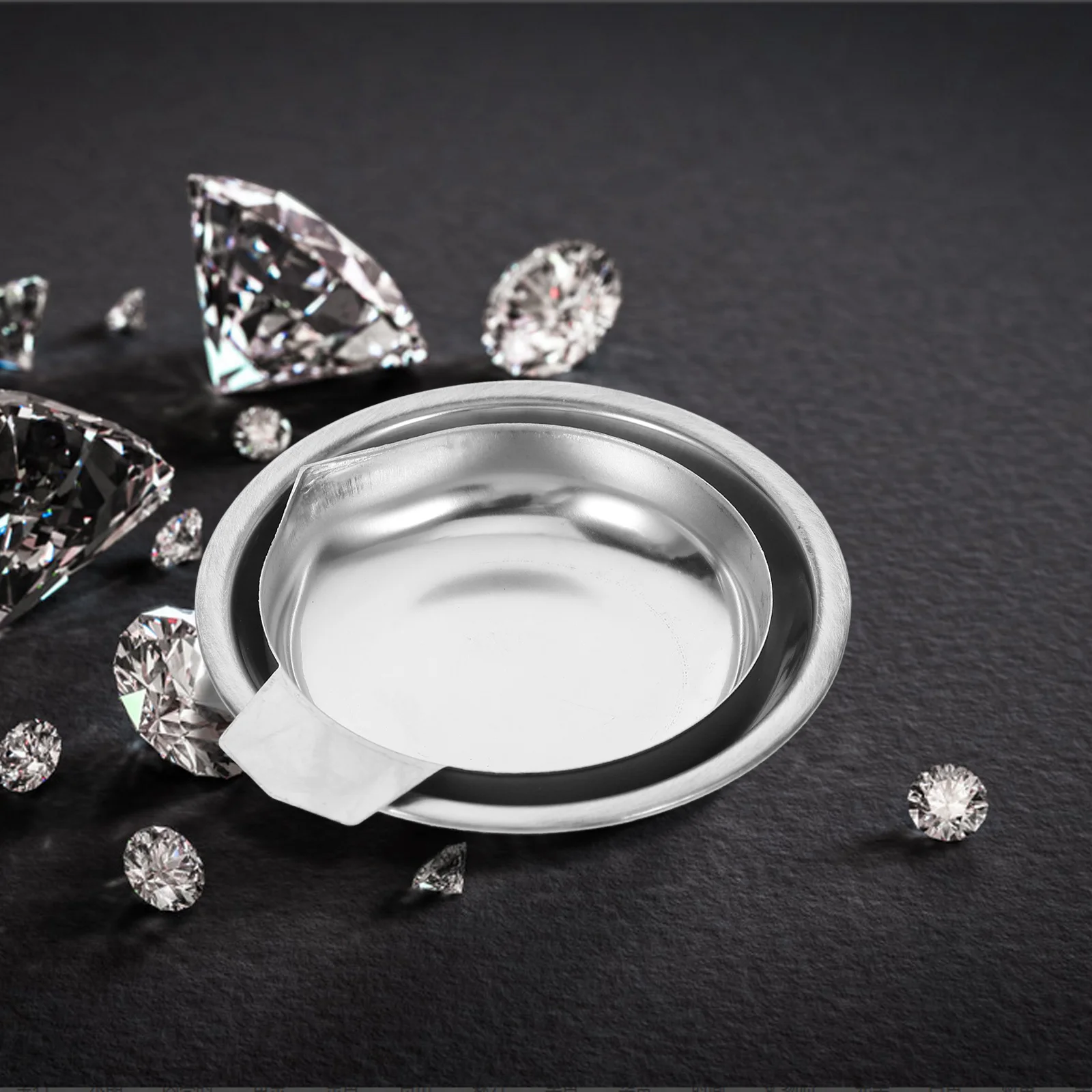 

Stainless Steel Weighing Pan Precision Carat Tray For Jewelry Digital Scale Laboratory Use Compact Measuring Dish