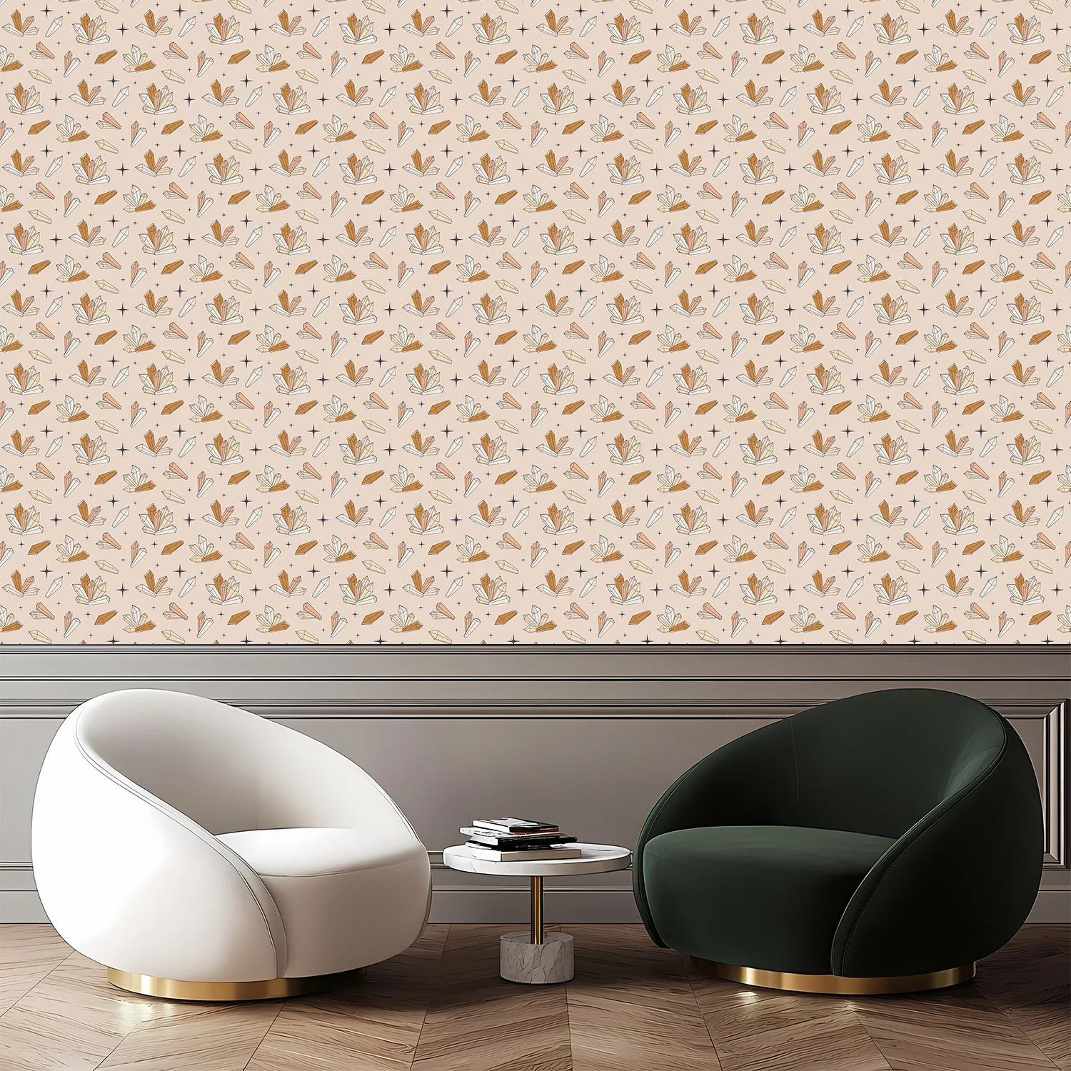 Magical Crystal Stars Peel and Stick Wallpaper Easy Peel Off Contact Paper Self Adhesive Wall Paper for Bathroom Renter