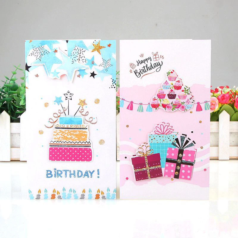 バCC55 Parque8 Stück/Set, 3D-Grußkarten zum Geburtstag mit Umschlägen, Grußkarten, Weihnachtsgrußkarten, Segensgrußkarten – Detail 7
