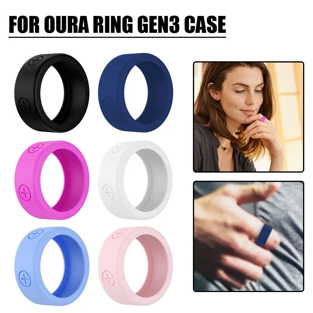 Anti-Scratch Silicone Case Shockproof Skin-Friendly Soft Liquid Silicone Protective Cover For Oura Gen 3 Accessories W4J4