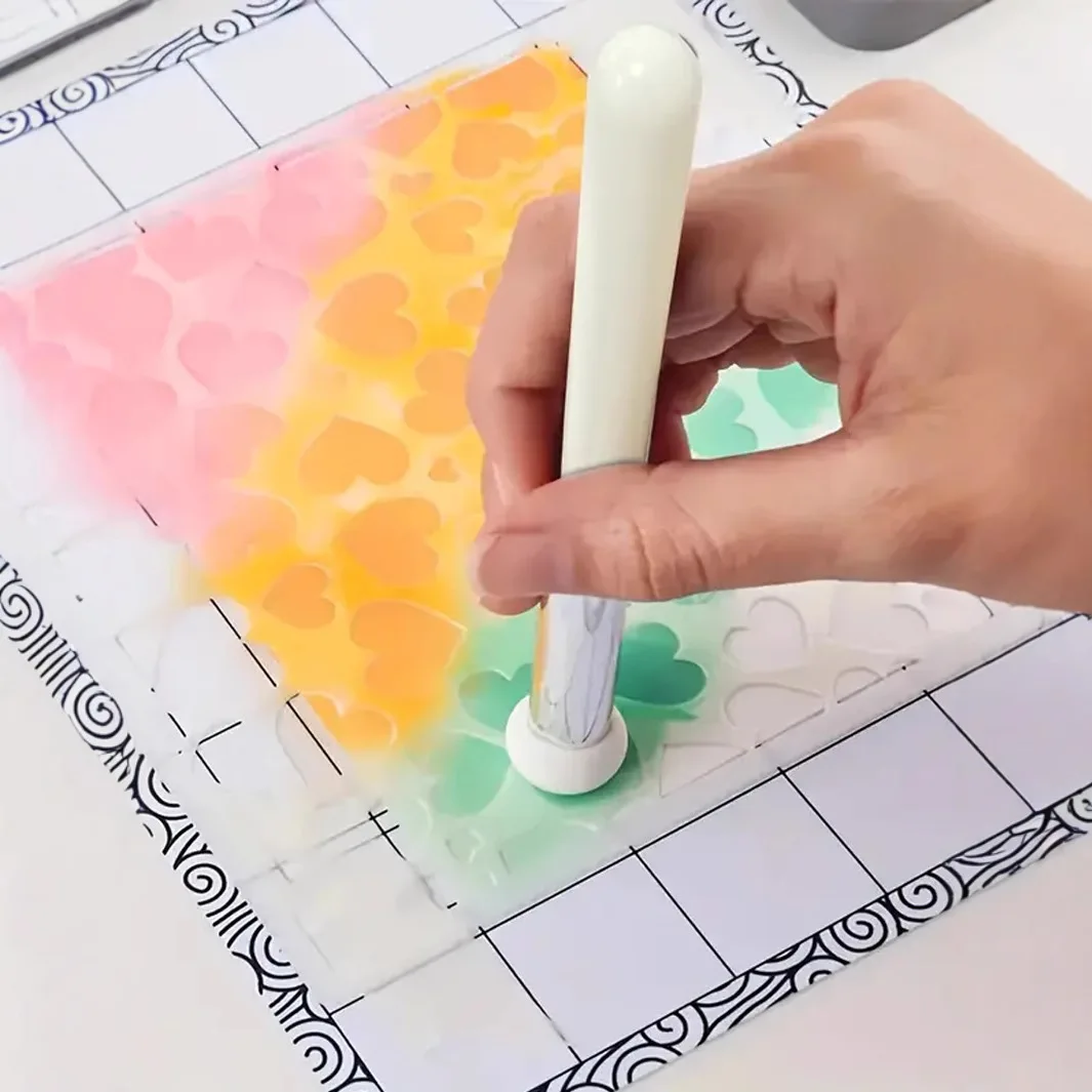 مجموعة أدوات مزج الحبر الصغيرة المكونة من 4 قطع، أدوات تطبيق إسفنجية ناعمة للحرف الورقية المفصلة وسجل القصاصات