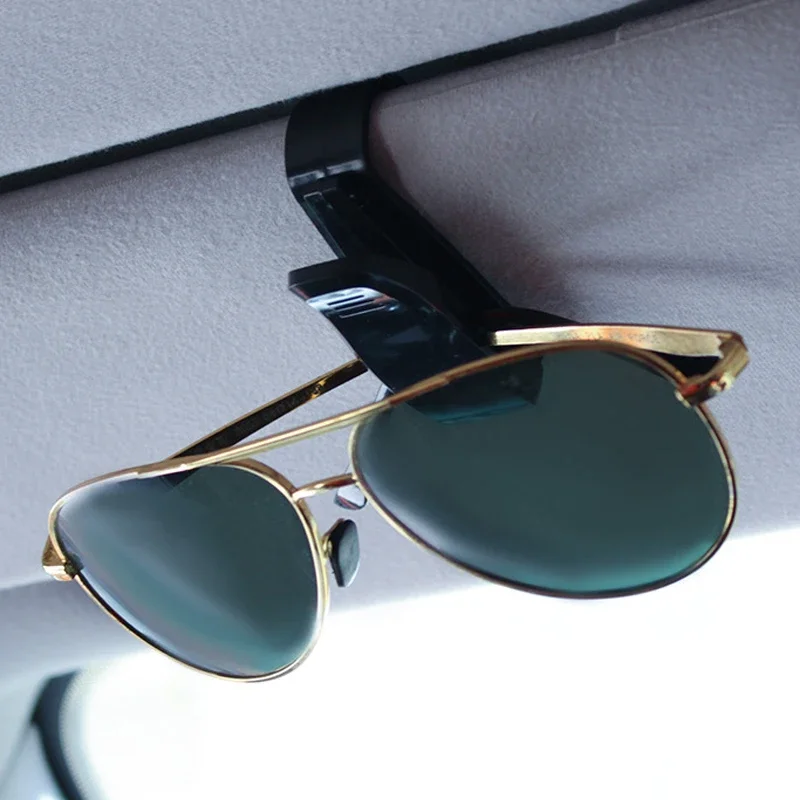 1/2Pcs Auto Sun Visor Glasses Universal Car Sunglasses Box Card Ticket Clip Bracket Fastener Pen Case Car Interior Accessories