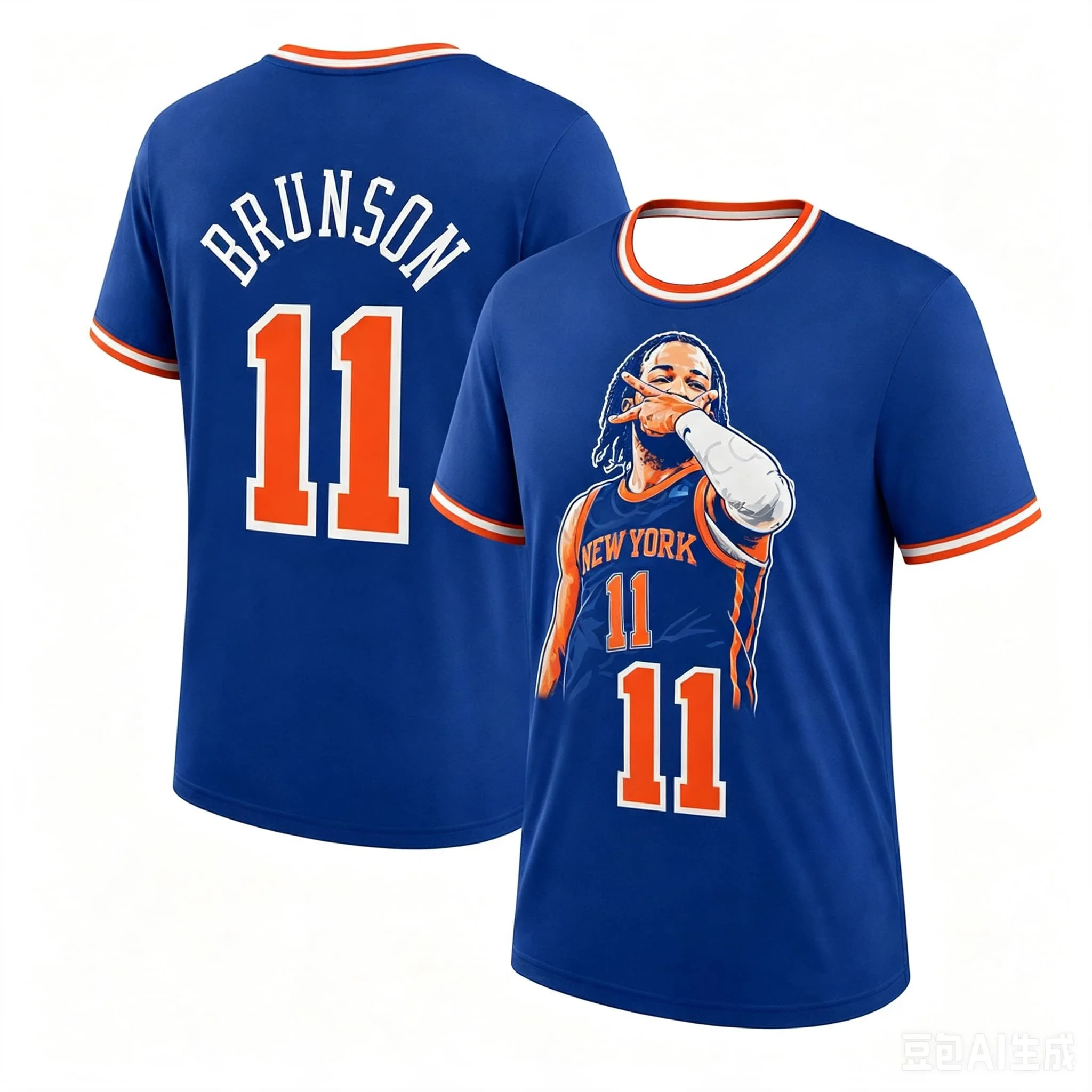 Camiseta de baloncesto New York Brunson No.11, camiseta de manga corta con estampado de Jalen Brunson, camiseta de entrenamiento para hombres y mujeres, camiseta a juego para la familia