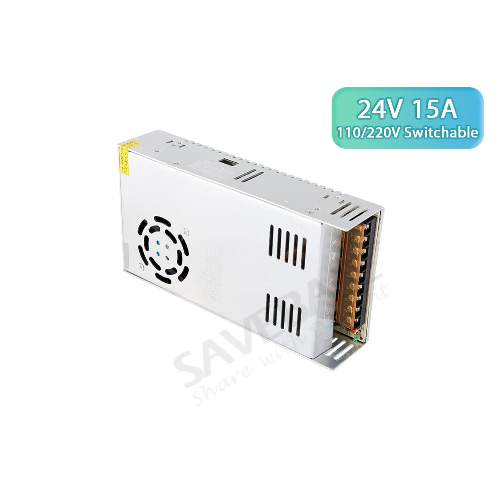 

360W 24V 15A CNC Stepper/Servo Motor Driver Switching Power Supply For Industrial Automation LED Lighting Device M542H M860H