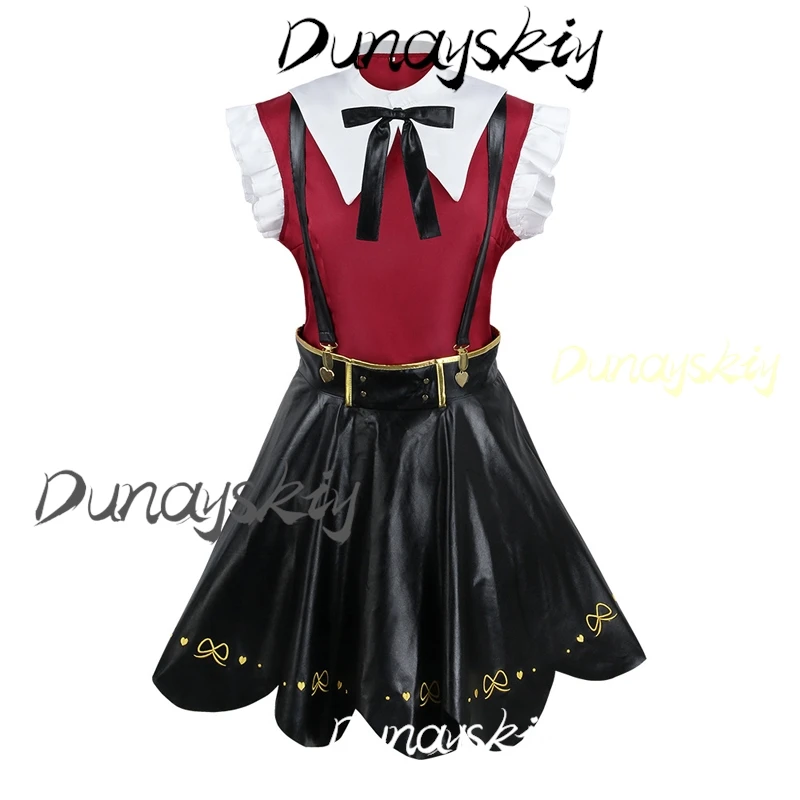 لعبة المحتاجة فتاة جرعة زائدة كانجيل تأثيري Ame زي شعر مستعار كانجيل زي مع شعر مستعار JK موحدة جلدية لوليتا تنورة مجموعة مخصصة