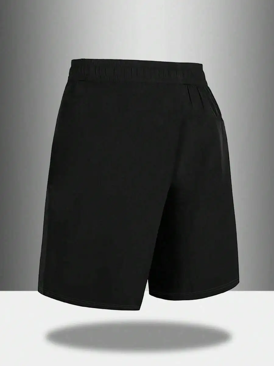 

Mens Casual Drawstring Shorts With Cartoon Cat And Heart Print, Breathable Polyester Shorts For Sports Leisure