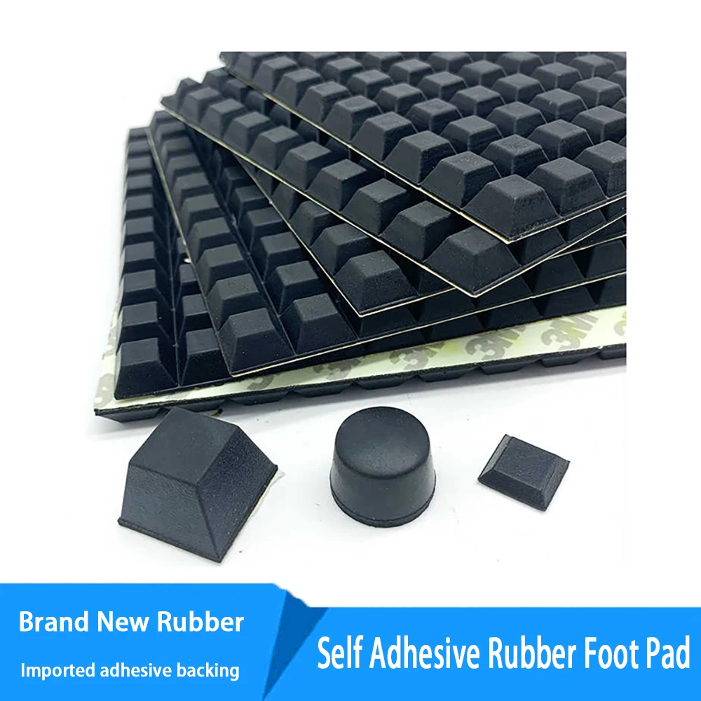 

Round/Trapezoid Black Self-Adhesive Rubber Leg Pads Furniture Anti-Skid Pad Foot Notebook Calculator Damper Buffer Pad