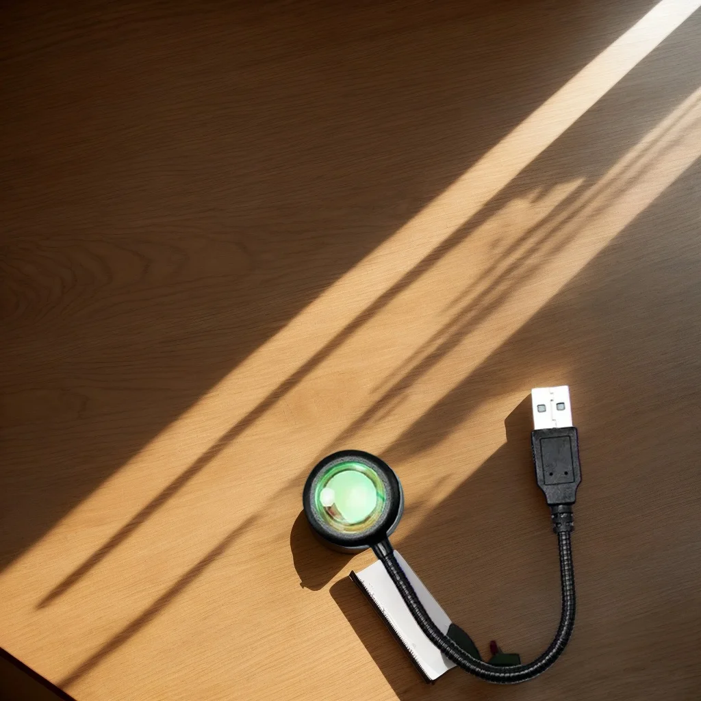 

USB-проектор с ночным светом заката - неоновый атмосферный декор для спальни