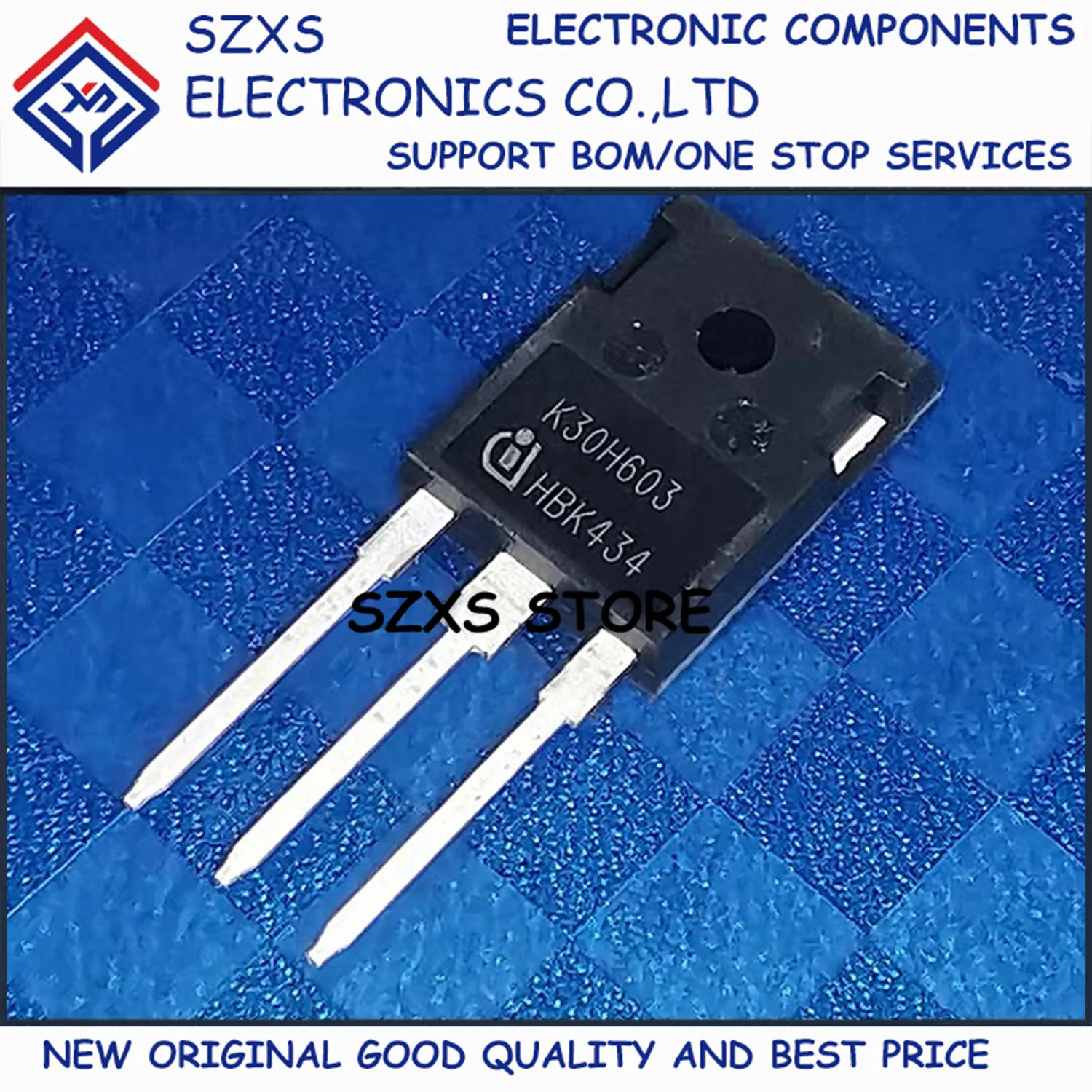 

New Original 10Pcs K30H603 IKW30N60H3 TO-247 30A 600V Powerful IGBT Transistor In Stock Electronic Components Good Quality