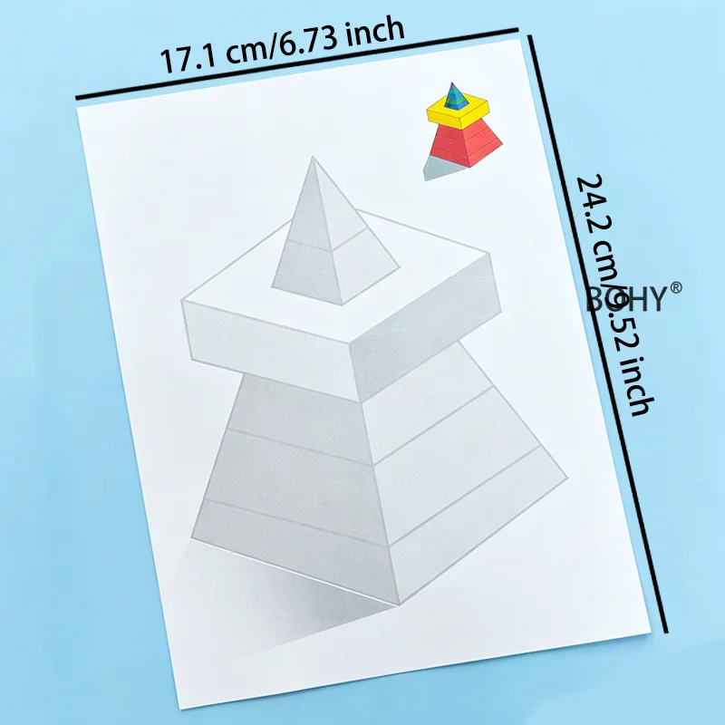1 Loose Leaf Spatial Geometry Coloring Copy Album,  Provides Enlightenment on Spatial Thinking, Inspires Spatial Imagination