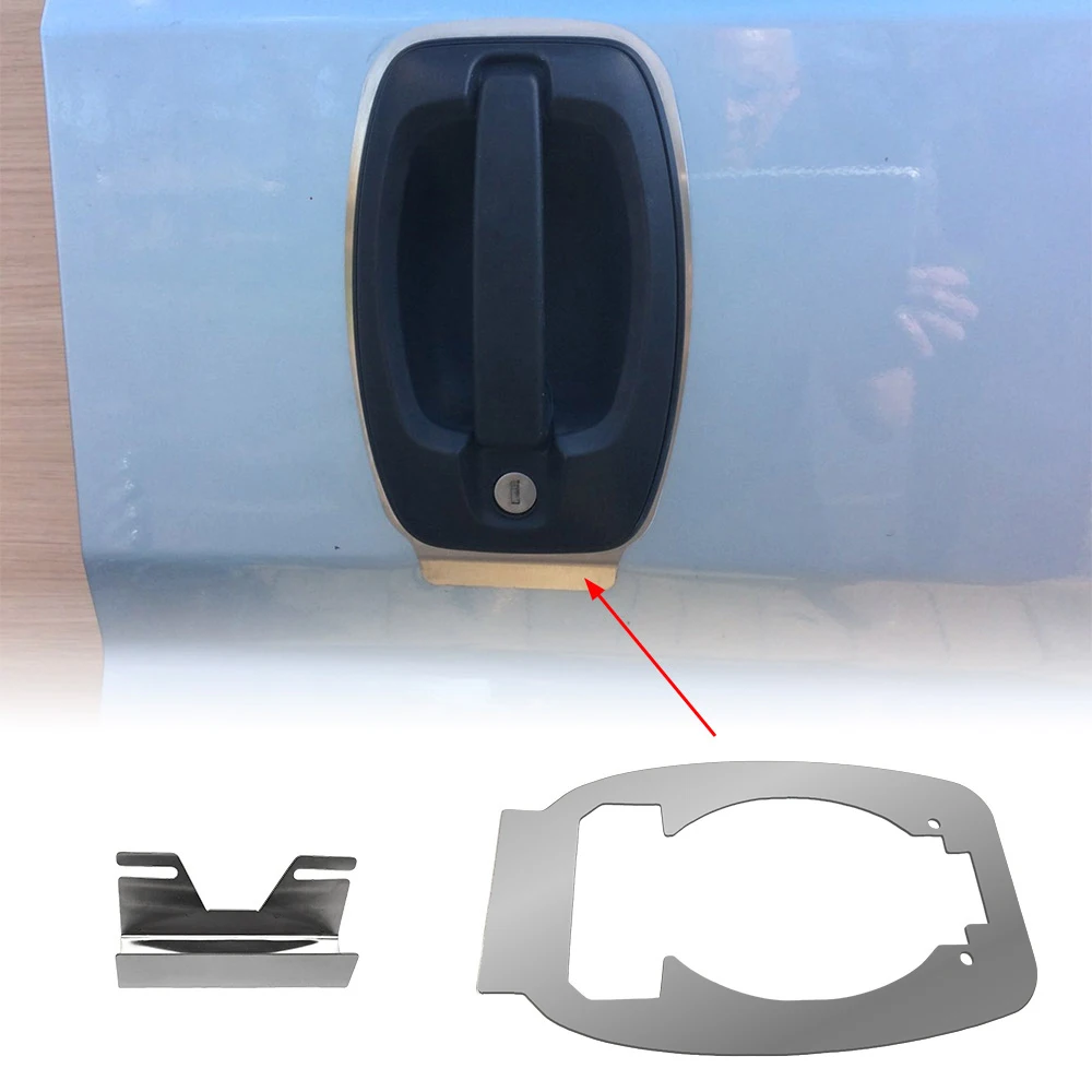 Door Handle Security Protector Plate For Citroen Relay/Fiat Ducato/Peugeot Boxer 2006-On Stainless Steel Anti-Theft Guard