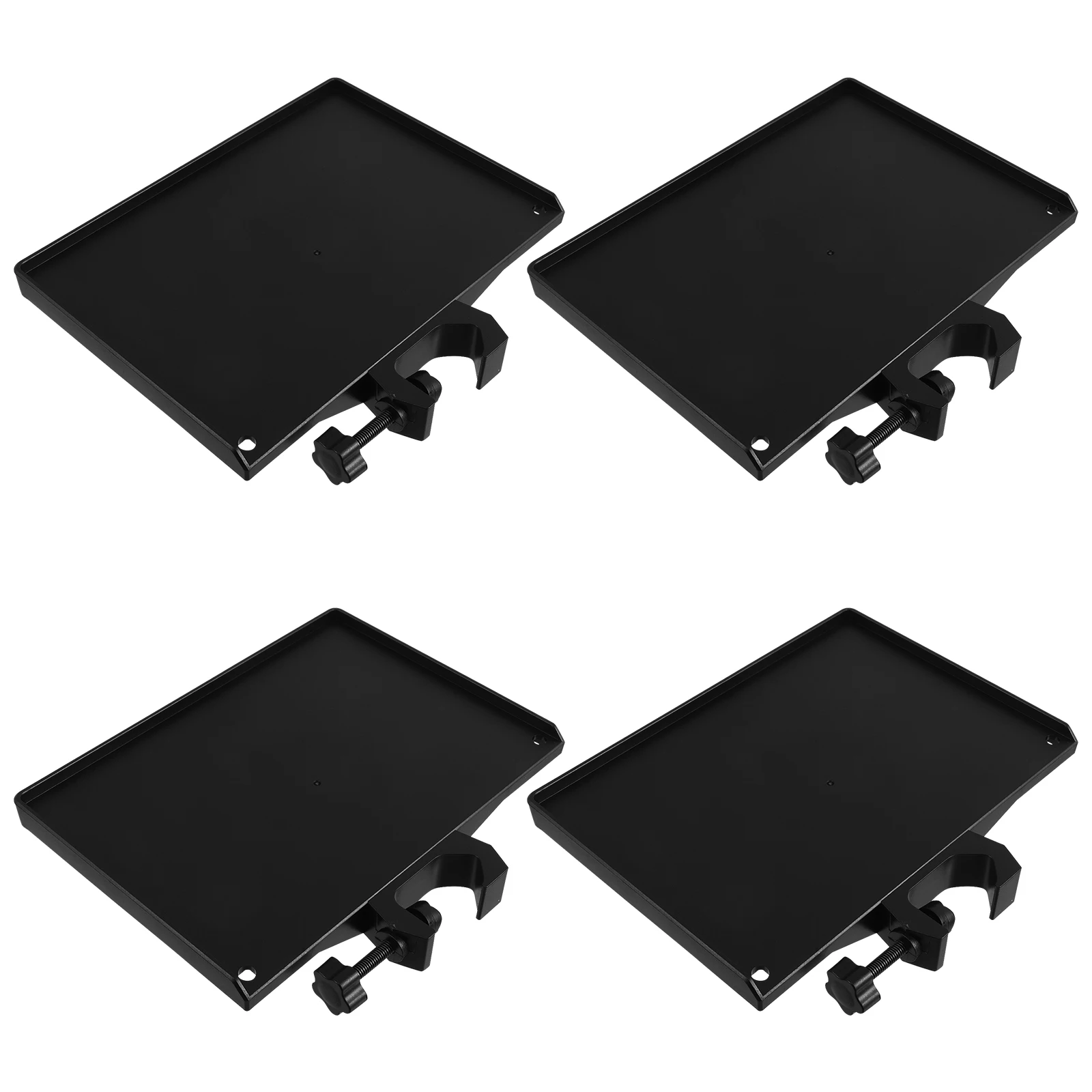 

4 Pcs Mobile Phone Live Broadcast Stand Recording Holder Mic Shelf Sound Card Plastic Tripod Mounted Adjustable Mount Tray