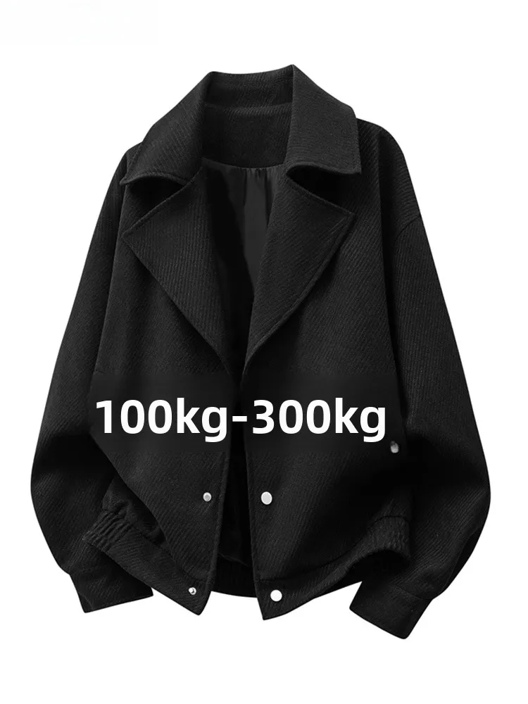 

Trendy Men's Loose Fit Jaet Autumn Spring Plaid Texture Flng Jaet Korean Sle Suit Top Faion Urban Daily Wear