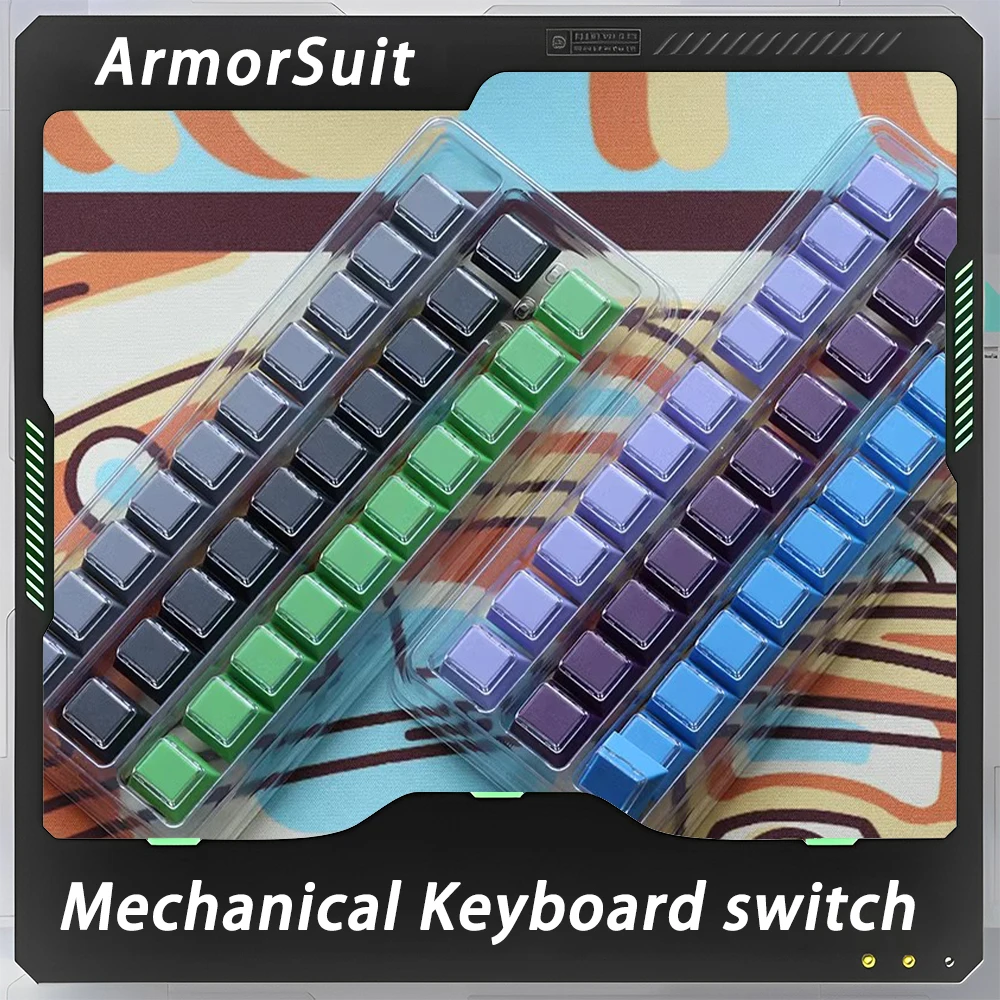 Armorsuit คีย์บอร์ด relegendables สวิตช์คีย์บอร์ดเชิงกลของมาใหม่การสนับสนุนตามหลักสรีรศาสตร์สำหรับพีซีอุปกรณ์เสริมสำหรับนักเล่นเกมหลายสี