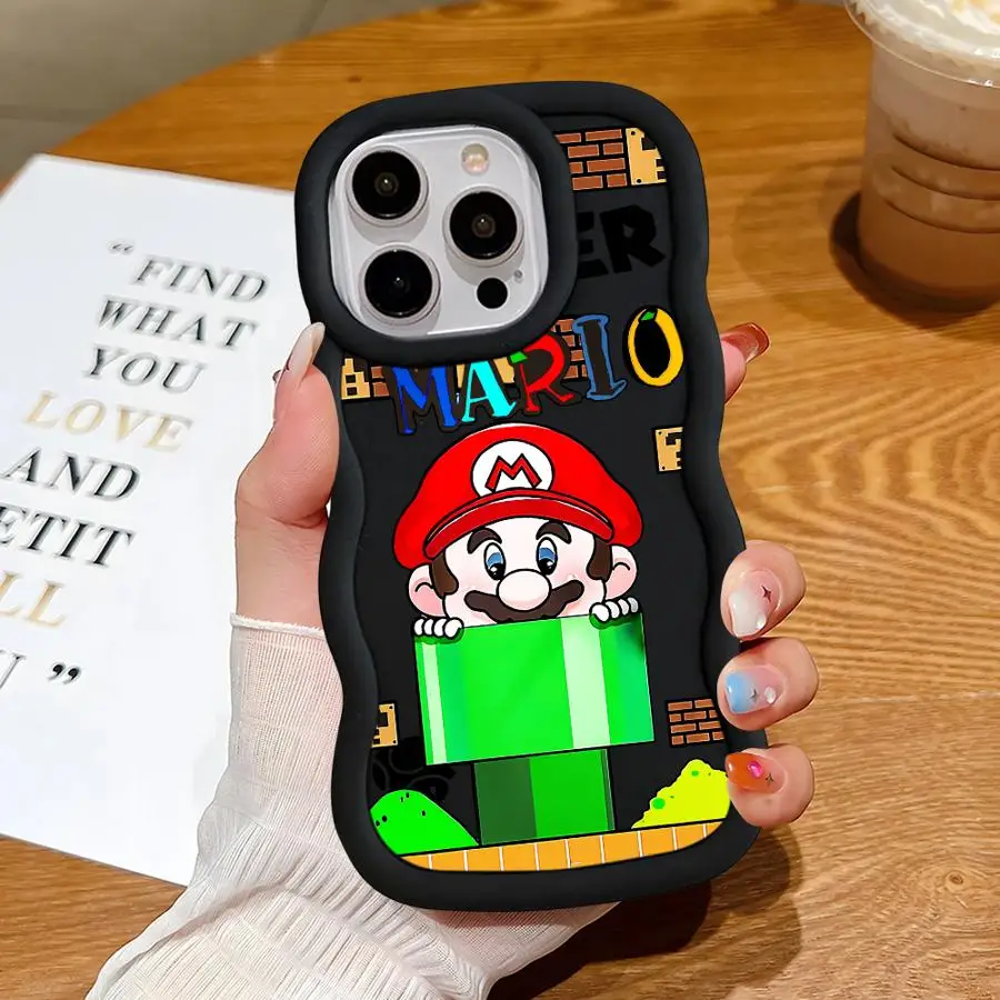 Custodia morbida in TPU con personaggi dei cartoni animati per iPhone 16e 16 15 14 Pro Max 14 15 16 Plus