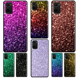 Aqua Blue Rainbow GLITTER SPARKLES For Redmi Note 11 Pro 9 Pro 7 8 9S 10S 11S Note 10 Pro Case For Redmi 10 9C 9A 9 9T Coque